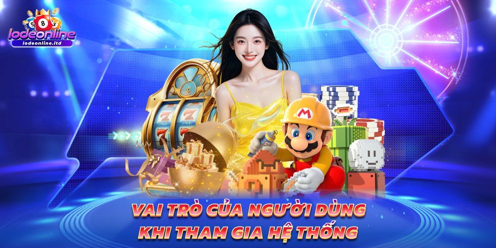 Vai trò của người dùng khi tham gia hệ thống